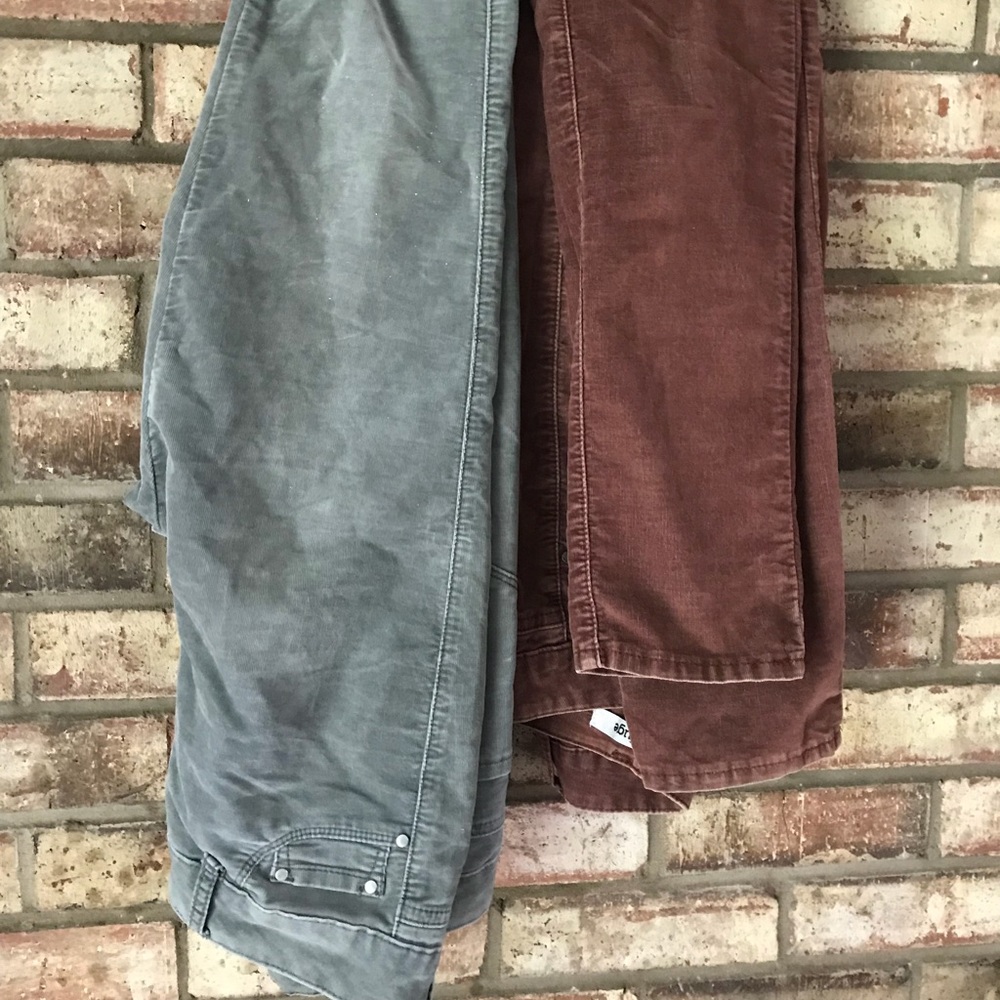 Bundle 2 corduroy trousers brown and gray